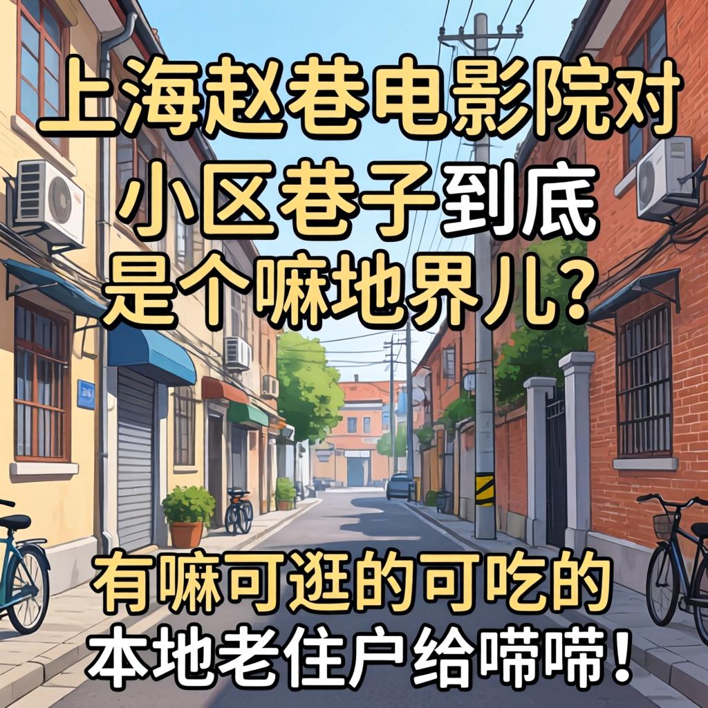 上海赵巷电影院对面小区巷子到底是个嘛地界儿？有嘛可逛的可吃的？本地老住户给唠唠！