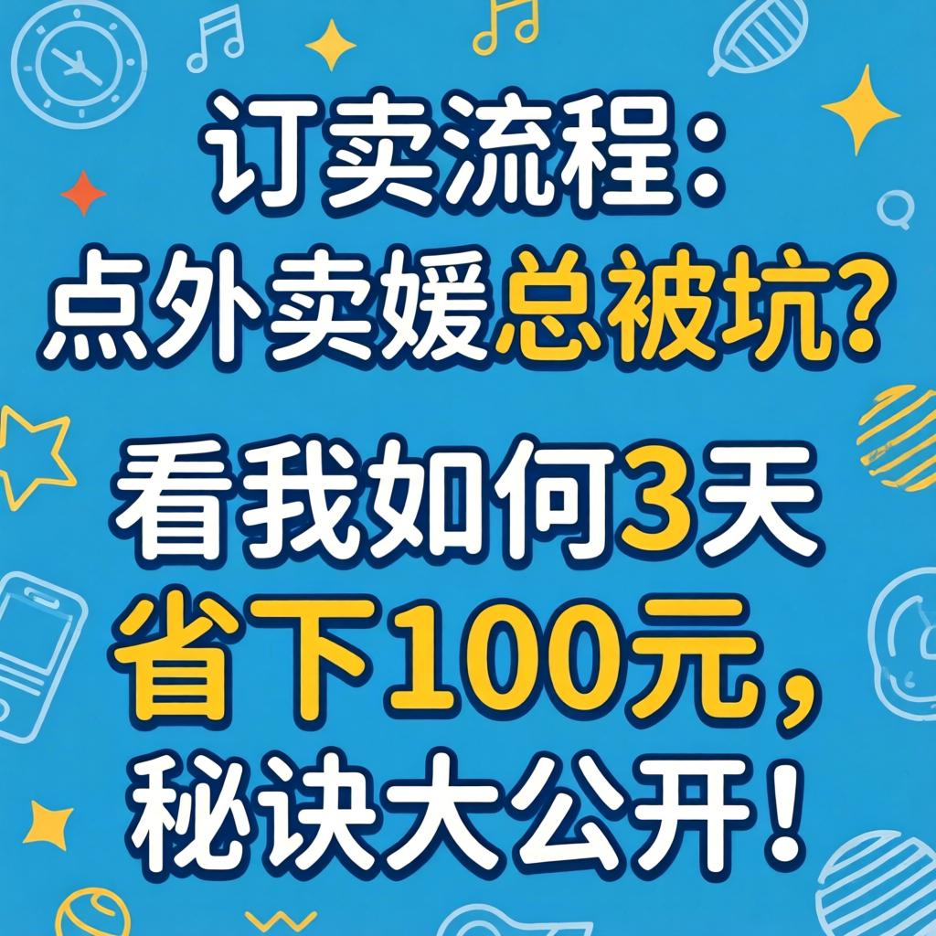 外卖媛的订购流程，点外卖媛总被坑？看我如何3天省下100元，秘诀大公开！