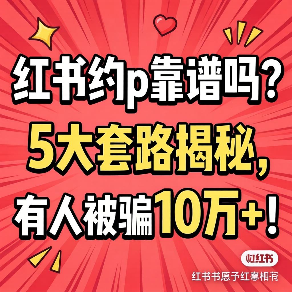 小红书约p靠谱吗？？？？？？5大套路揭秘，，，，，有人受骗10万+！