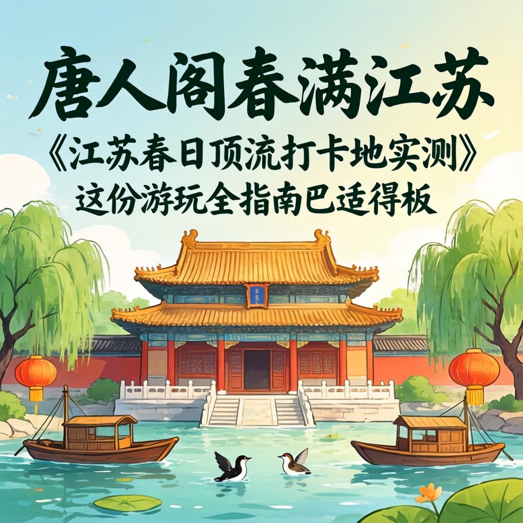 唐人阁春满江苏｜江苏春日顶流打卡地实测，这份游玩全指南巴适得板
