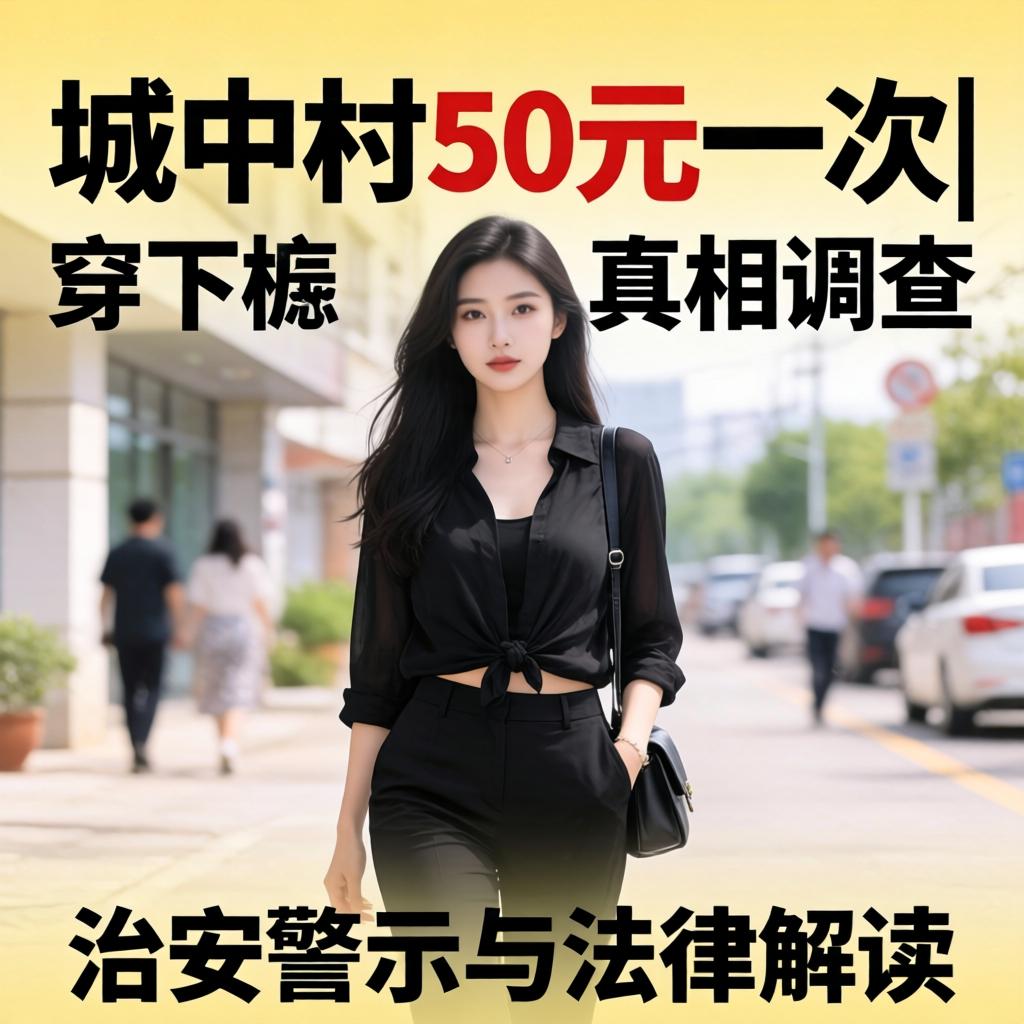 城中村50元一次|穿黑裤子的女子真相调查|治安警示与司法解读