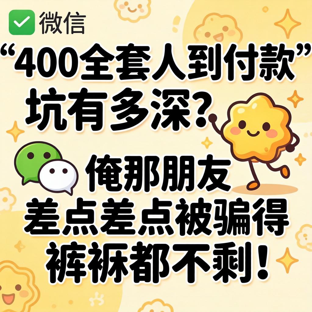 微信上“400全套人到付款”的坑有多深？？俺那朋侪差点受骗得裤衩都不剩！