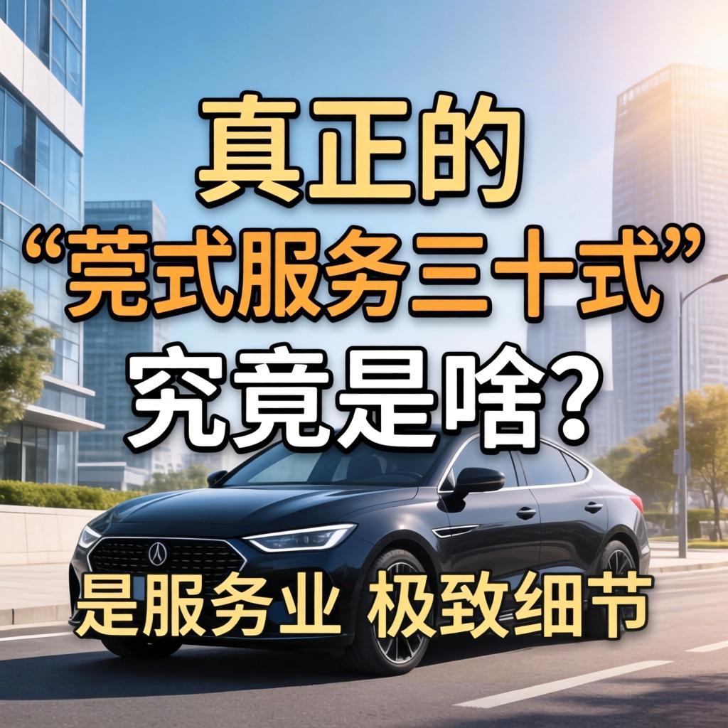 真正的“莞式服务三十式”究竟是啥？是服务业的极致细节吗？