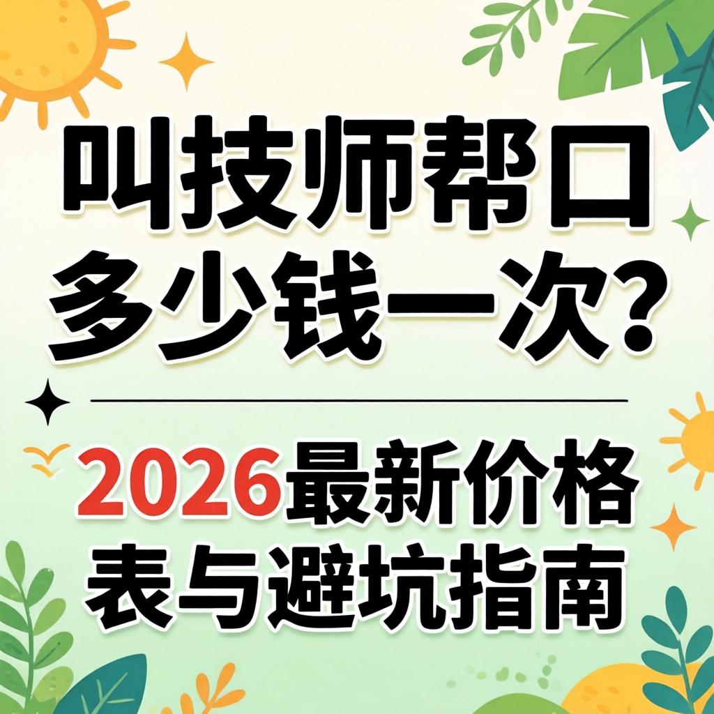 叫技师助口几多钱一次？2026最新价值表与避坑指南