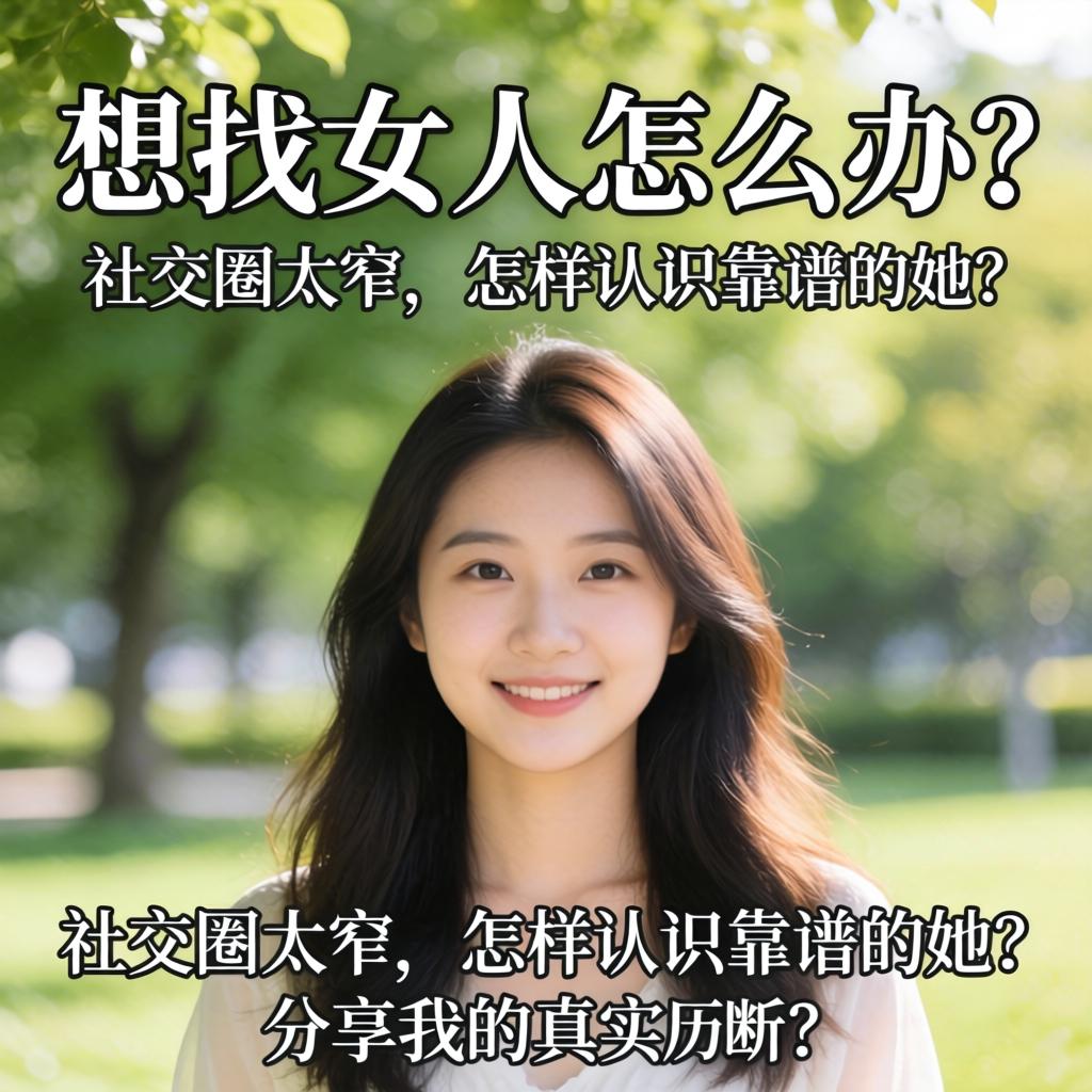 想找女人怎么办？社交圈太窄，怎样认识靠谱的她？分享我的真实经历