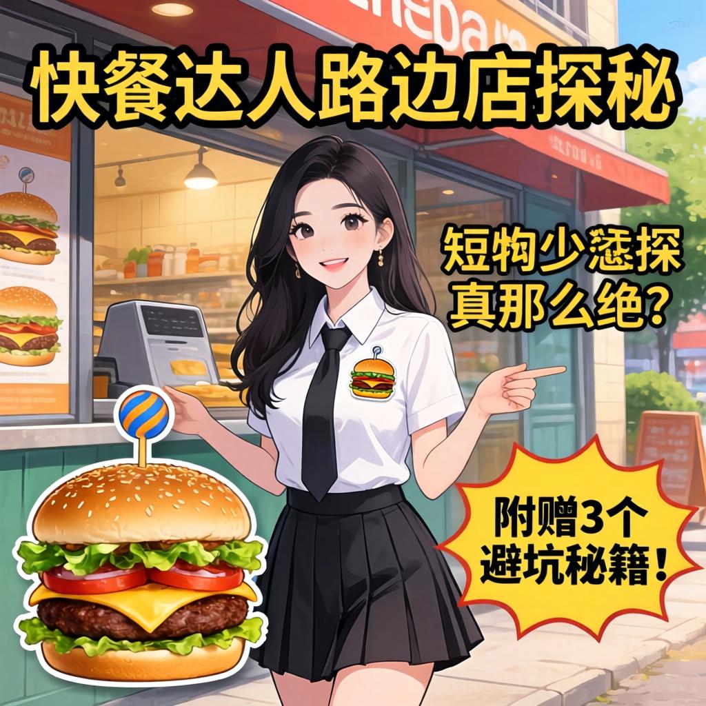快餐达人路边店探秘：短裙少妇的汉堡真那么绝？附赠3个避坑秘籍！