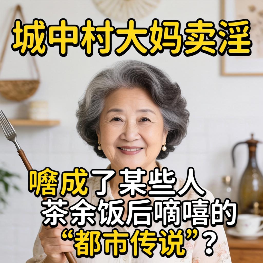 城中村大妈卖淫为嘛成了某些人茶余饭后嘀咕的“都市传说”？