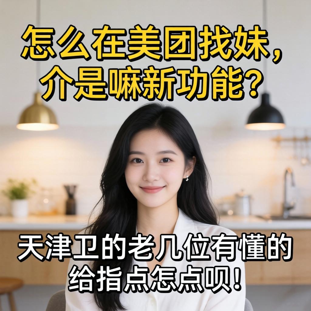 怎么在美团找妹，介是嘛新职能？天津卫的老几位有懂的给领导领导呗！