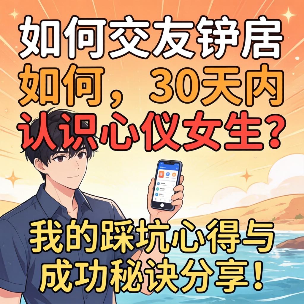 汉子交友软件，若何在30天内意识心仪女生？我的踩坑心得与成功法门分享！