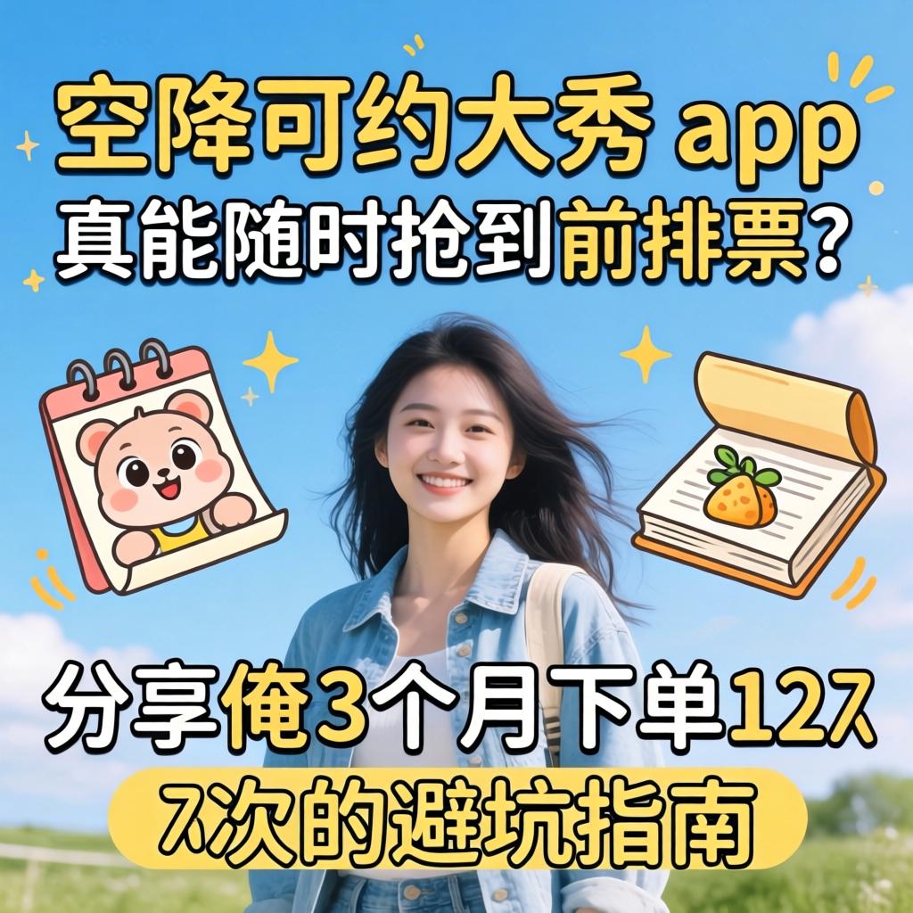 空降可约大秀的app，真能随时抢到前排票？分享俺3个月下单12次的避坑指南
