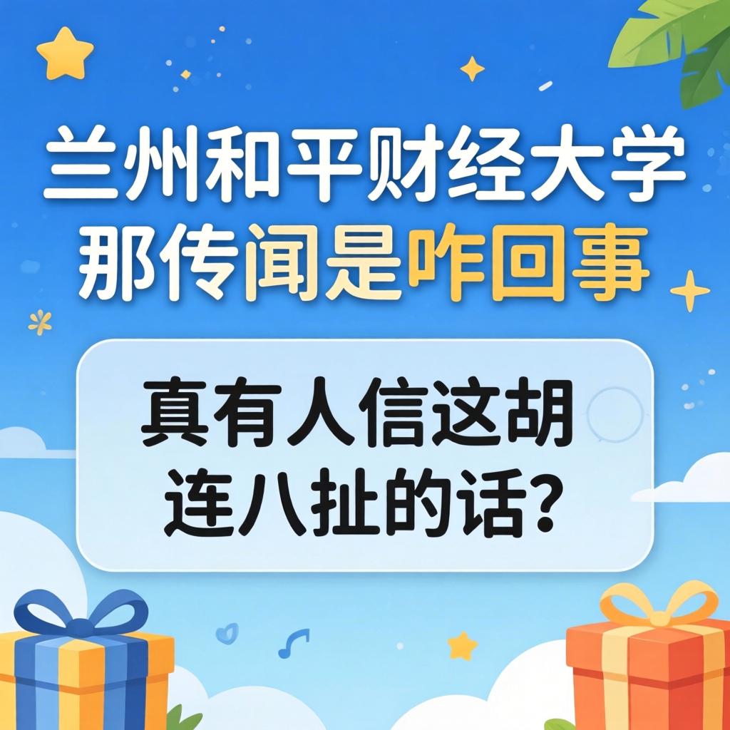 兰州和平财经大学那传闻是咋回事，真有人信这胡连八扯的话？