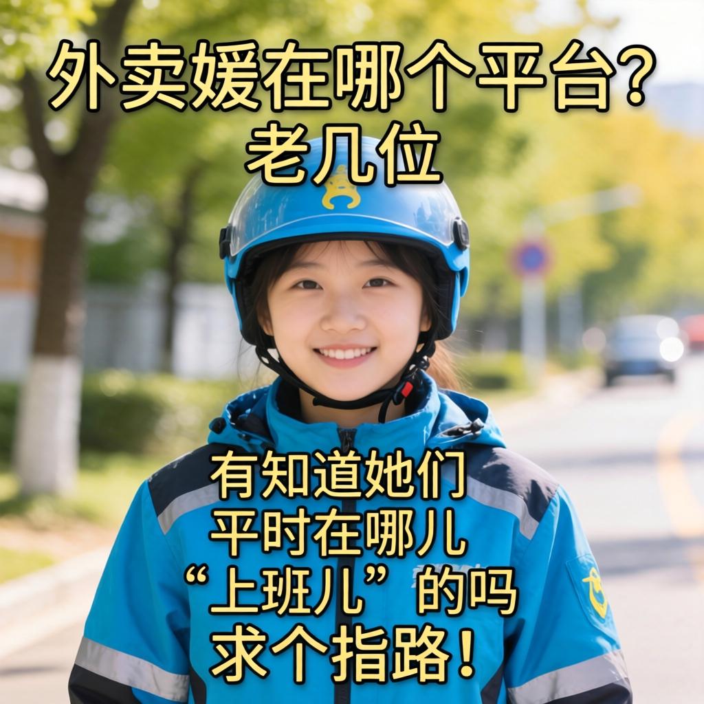 外卖媛在哪个平台?老几位,有知道她们平时在哪儿“上班儿”的吗?求个指路!