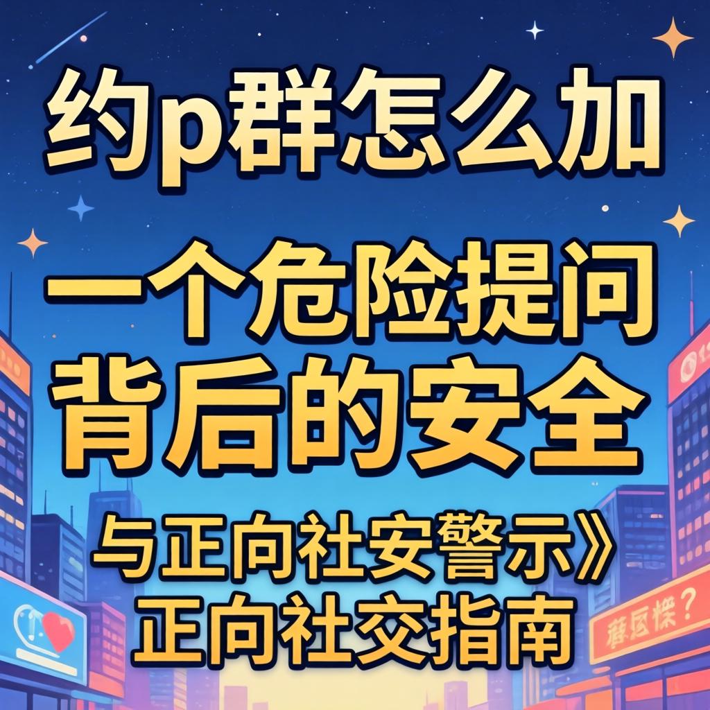约p群怎么加_一个危险提问背后的安全警示与正向社交指南